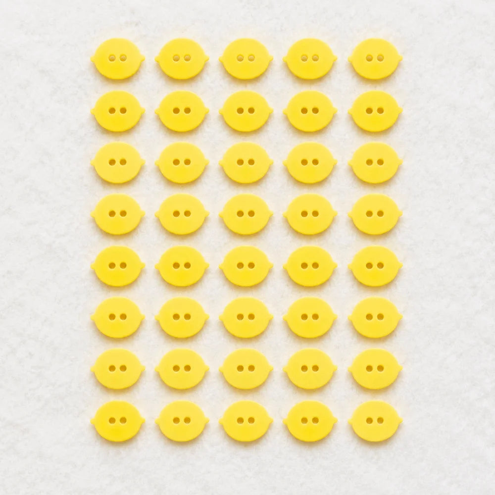 40pcs Mini Peach Colored Fruits Buttons 2 Holes Creative Mango Buttons Resin Cute Orange Buttons Clothes Accessories Vue Yellow