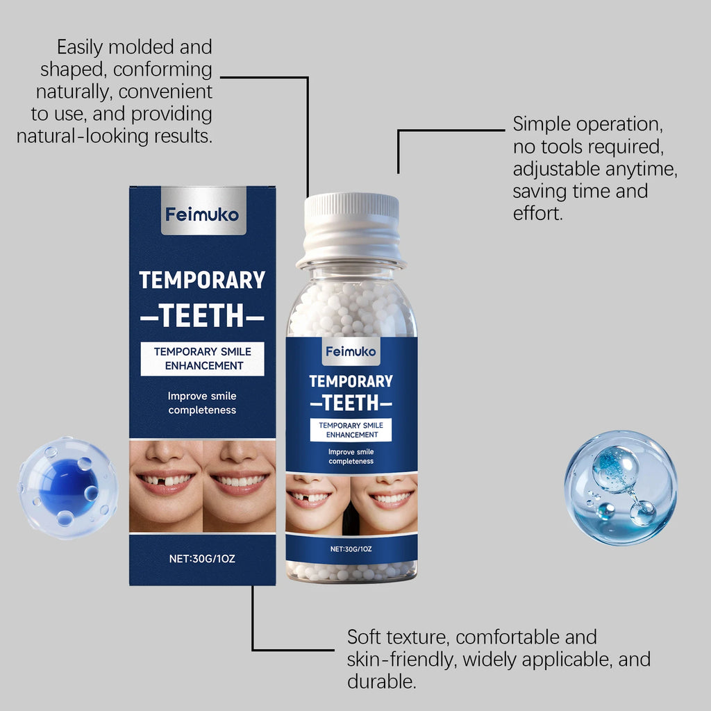 Solid Dental Gel, Natural Appearance, Comfortable Fit, Beautiful Teeth Modification, Daily Portable Solid Dental Gel Vue