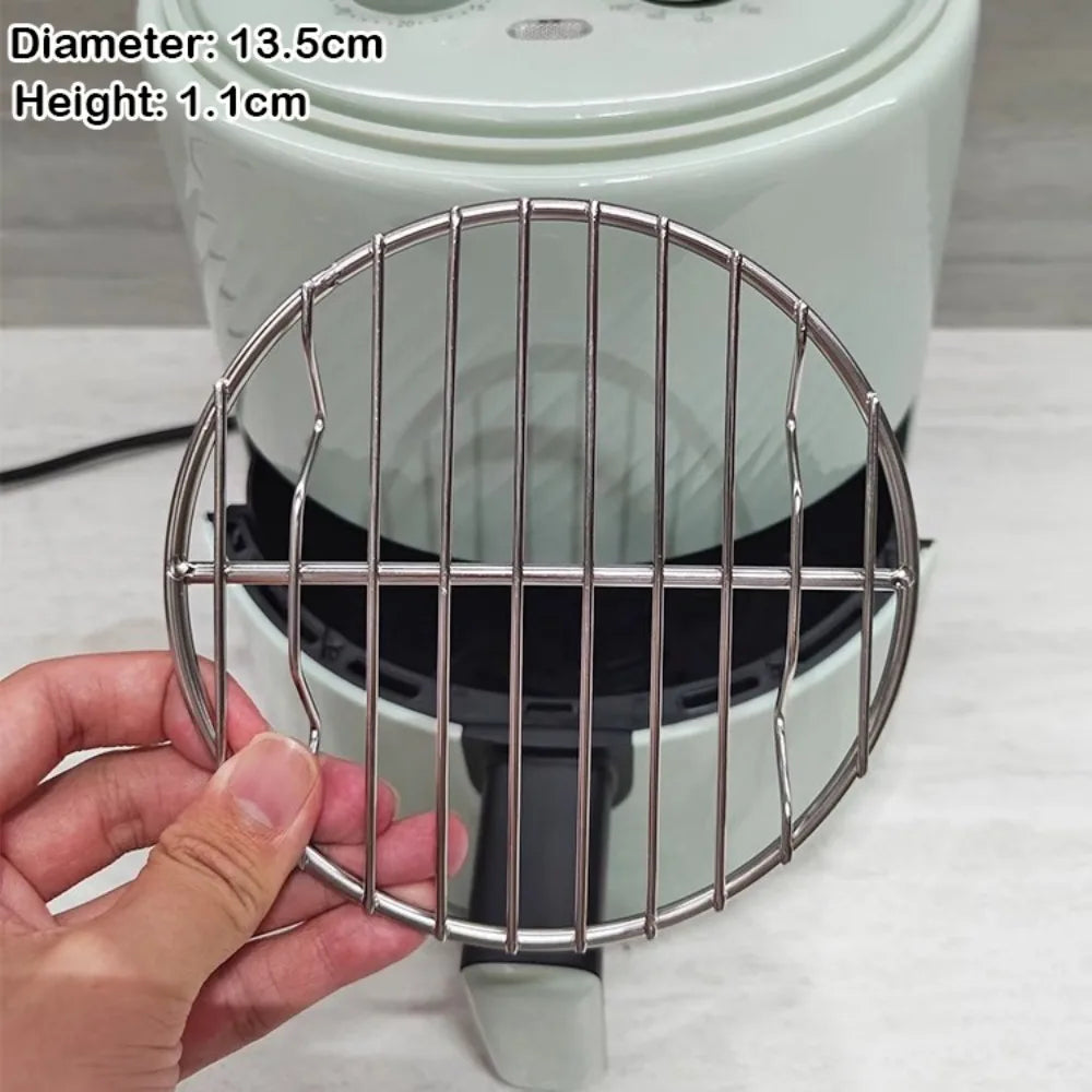 Round Square Cooking Rack Foot Thicken Air Fryer 304 Stainless Steel Vue Round 13.5cm