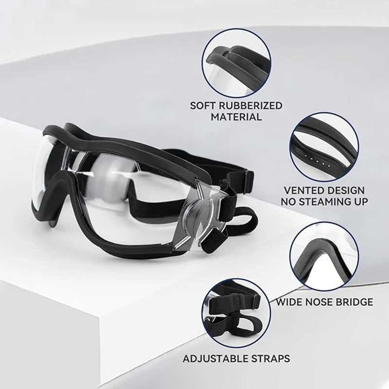 Dog Goggles and Helmet Set for Medium Dog UV Protection Sunglasses Durable Motorcycle Helmet With Ear Hole Vue