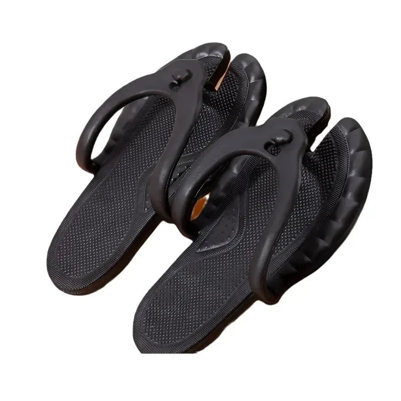 Collapsible Travel Slippers Men Women Anti Skid Lightweight Portable Flip Flops for Swimming Pool Shower Beach Vacation Outdoor Vue