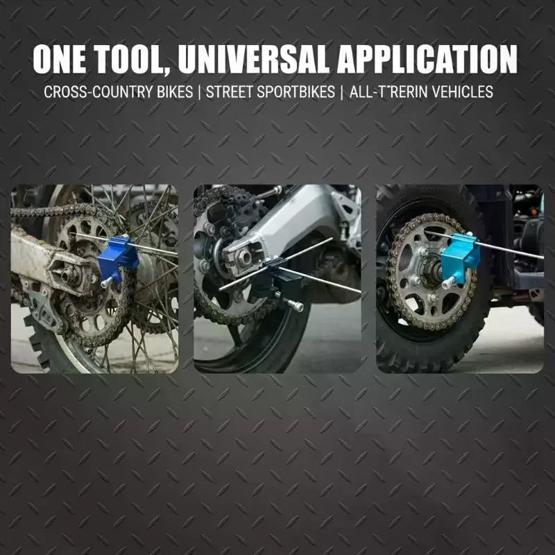 1 Pcs Motorcycle Universal Chain Sprocket Alignment Tool ATV Motorcycle Chain Alignment Tool Motorbike Accessories Motocross Vue