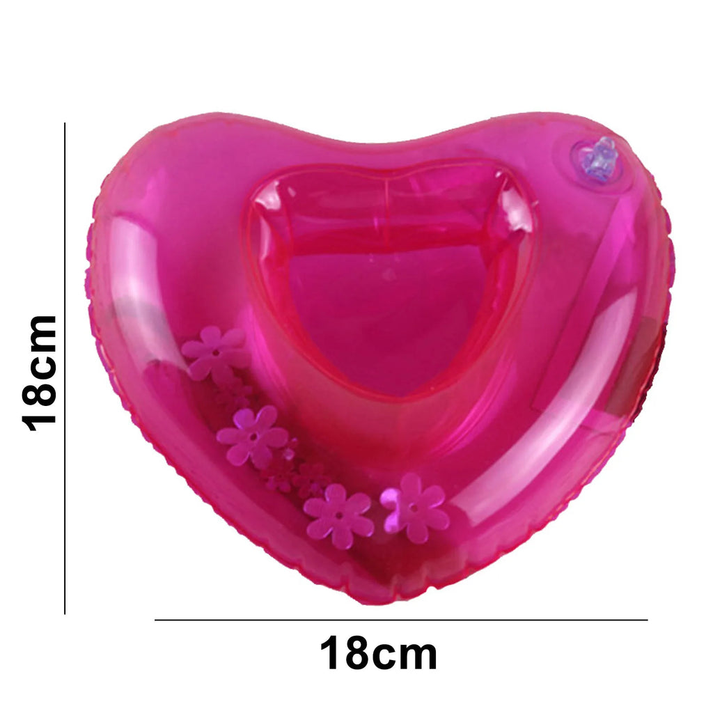 Heart Shaped Floating Cup Holder Multifunction Floating Water Cup Coasters Creative Kids Bath Shower Pool Party Supplies Vue