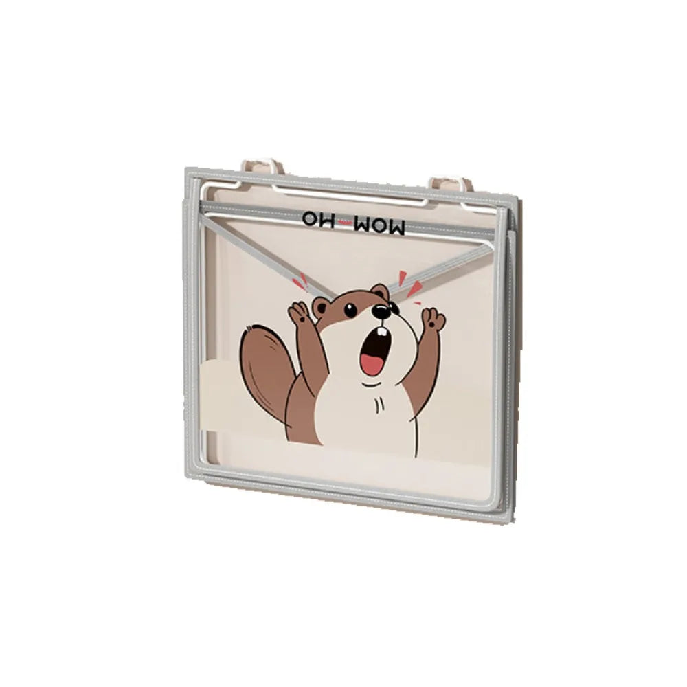 Portable Waterproof Bathroom Storage Bag Moisture-proof Transparent Clothes Change Bag Plastic Folding Folding Storage Bag Home Vue Style C L