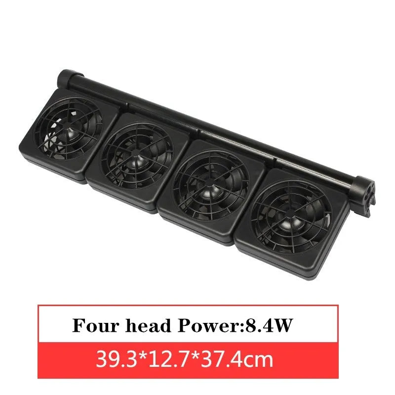1/2/3/4 Aquarium Fans Chillers Water Temperature Control Fish Tank Cooling Fan System for Salt Fresh Water Marine Tank Pond Vue Style 4