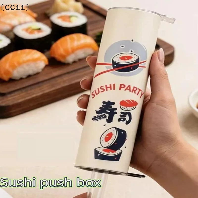 Round Sushi Push Box Sauce Straw Food Grade Mold Cone Up Paper Bucket