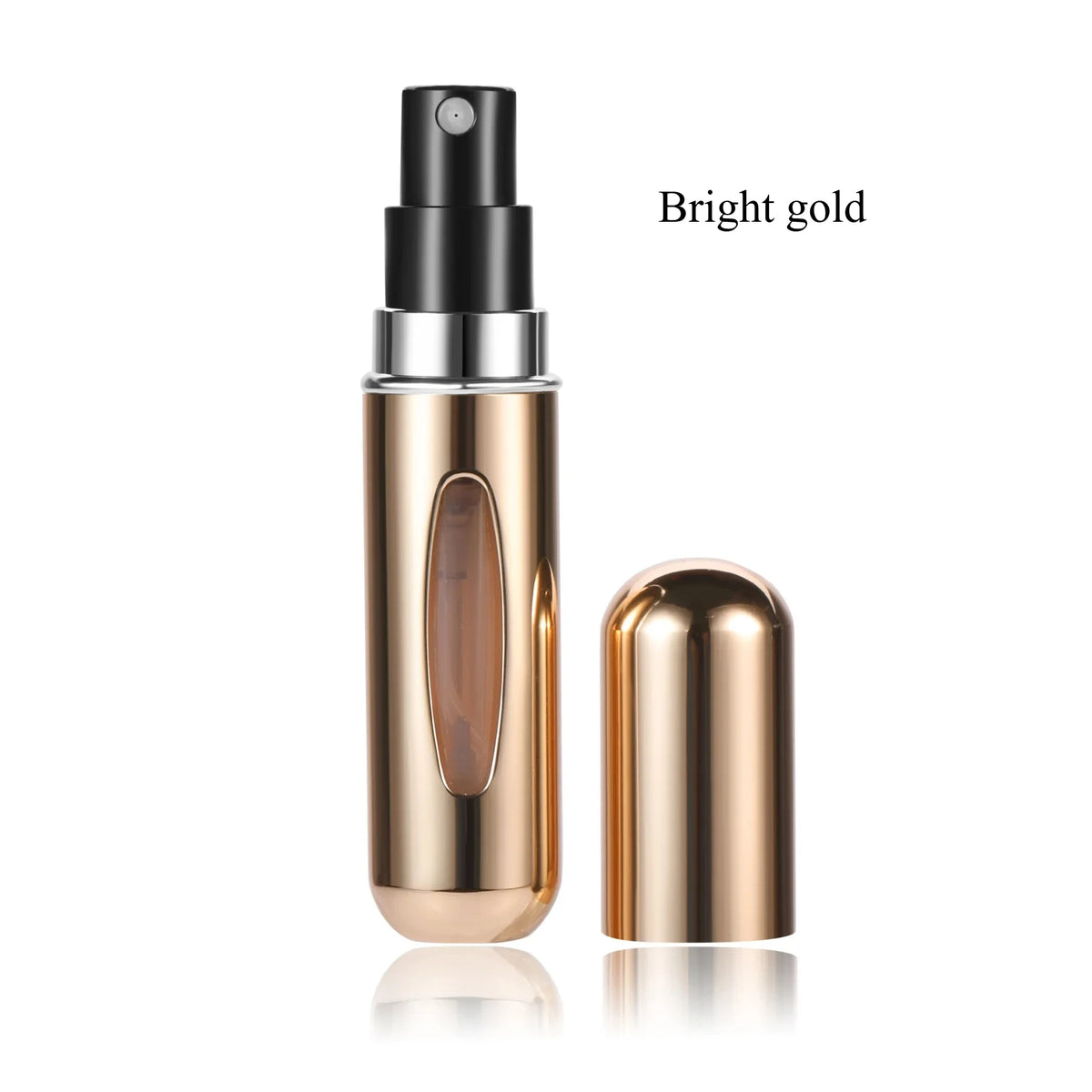 5ml Perfume Refill Bottle with Built-in Pump At The Bottom, Portable Spray Bottle Reusable Sample Perfume Bottle Cosmetic Bottle Vue A-2pcs 5ml