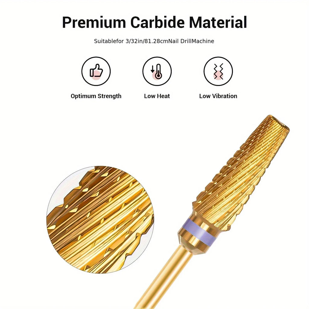 5in1 Pro Nail Drill Bit, Multifunctional Mixed Size Carbide Version, Suitable for Nail Trimming, Foot Care, Removal, Gel Polishi Vue