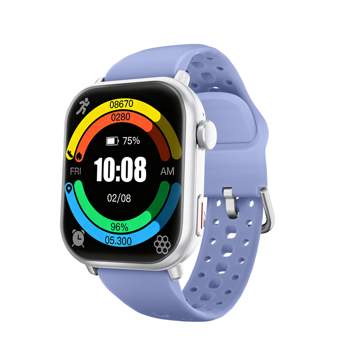 NEW Sport Smartwatch for Android&IOS Bluetooth Call Voice Assistant 1000mAh Large Battery Music Control Men Women Christmas Gift Vue Silicone Purple outdoor sport watch