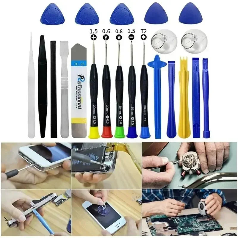 22 In 1 Universal Phone Repair Tools Kit Set Mobile Phone iPad Laptop Screwdriver Maintenance Kit Repair Tools Opening Set Vue