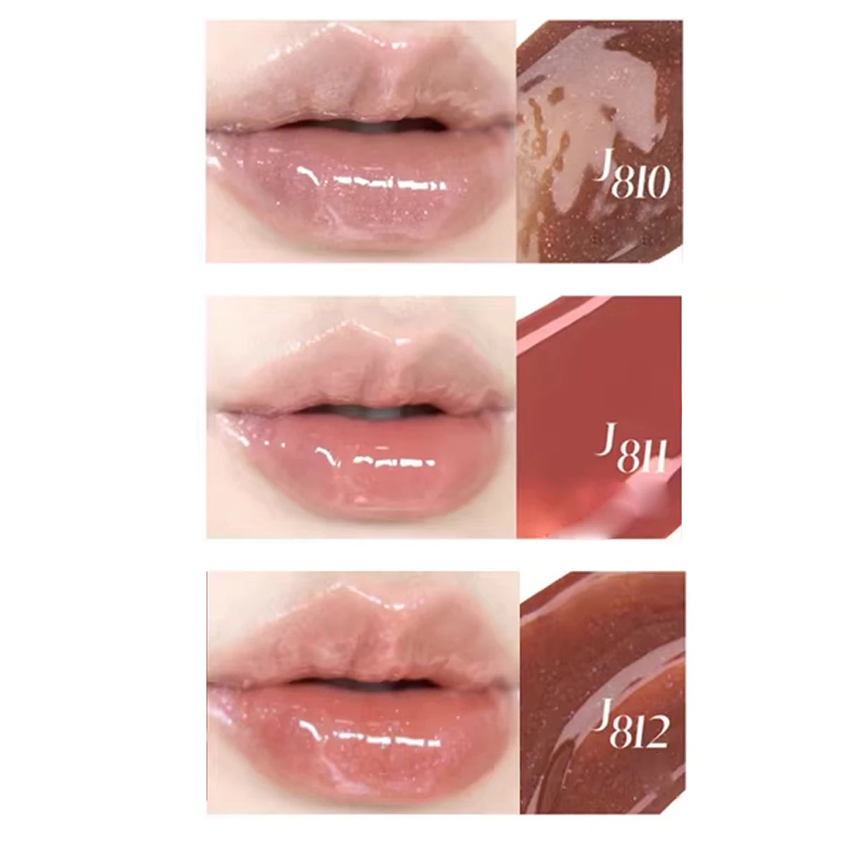Girlcult Unreal Lip Gloss J810-12,High-Shine&Hydrated,Quick-Drying,Highly Pigmented,Silky Smooth,Exquisite&Unique,Daily Makeup Vue
