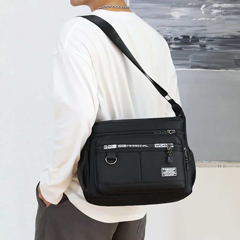 Men's Business Single-shoulder Bag Suitable Trips Work Made Nylon