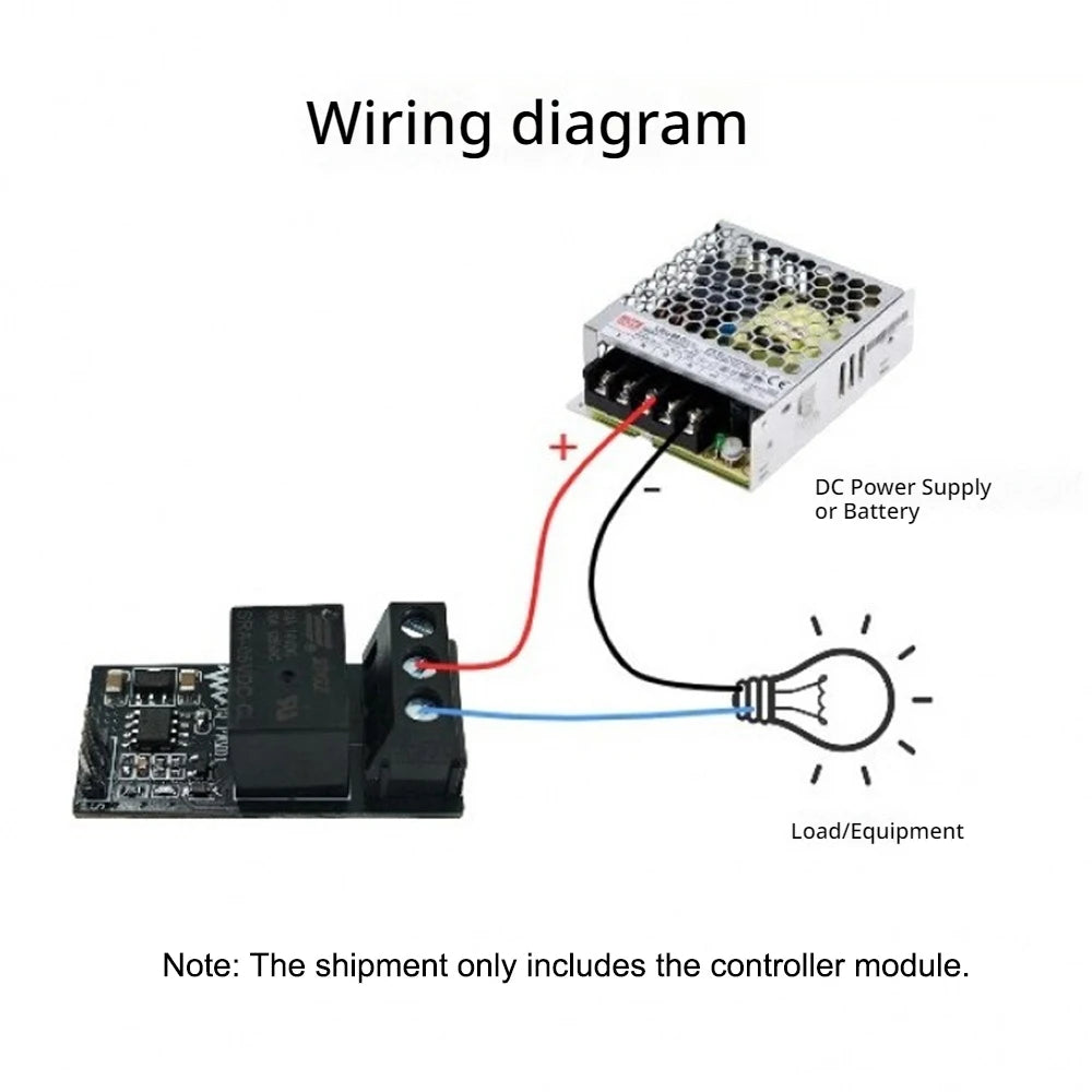 DC4-9V Single Channel Motor Forward Reverse Control Relay Module 1000-2000us PWM Wireless RC Remote Control Switch for Aircraft Vue