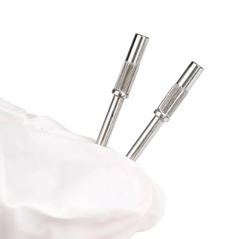 1PC 3MM Stainless Steel Mandrel Bit for Nails Manicure Sandpaper Ring Holder 3/32 Nail Drill Accessories Vue