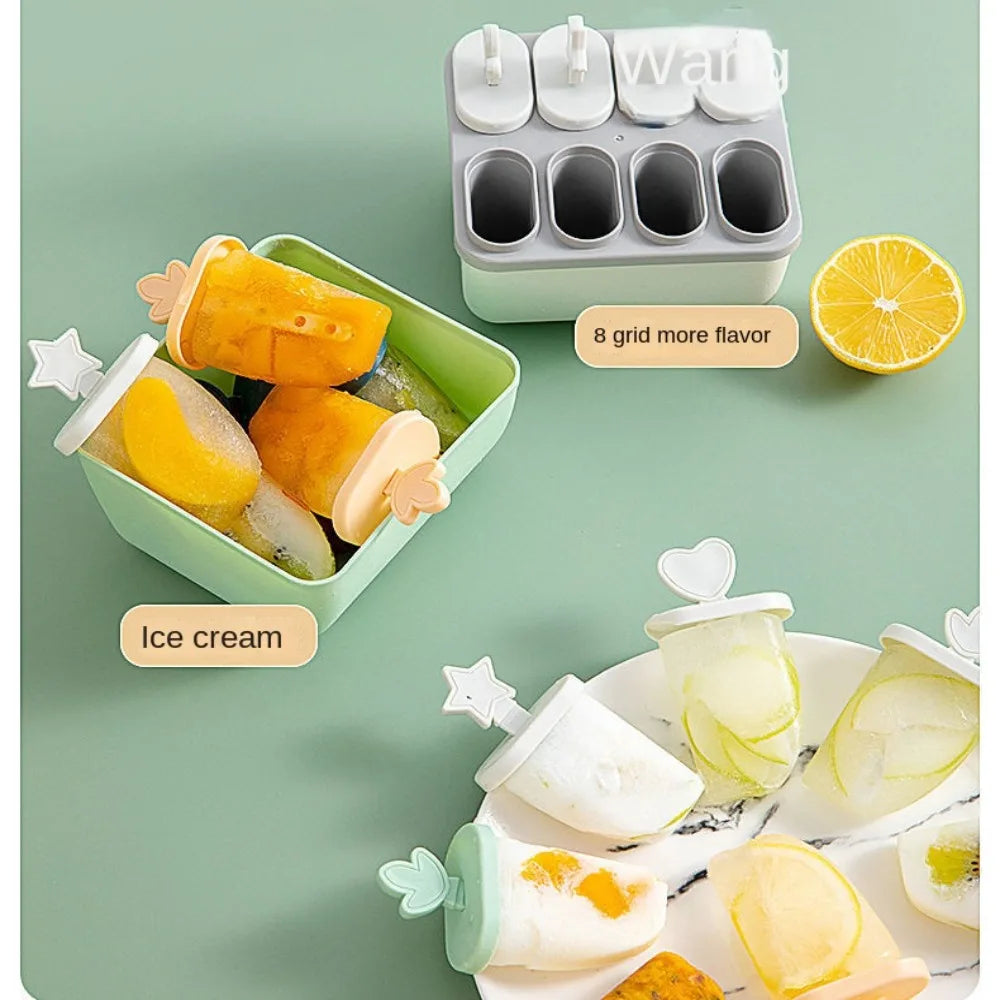 Kitchen Tools Summer Party Reusable DIY Popsicle Mold Lid Stick Ice