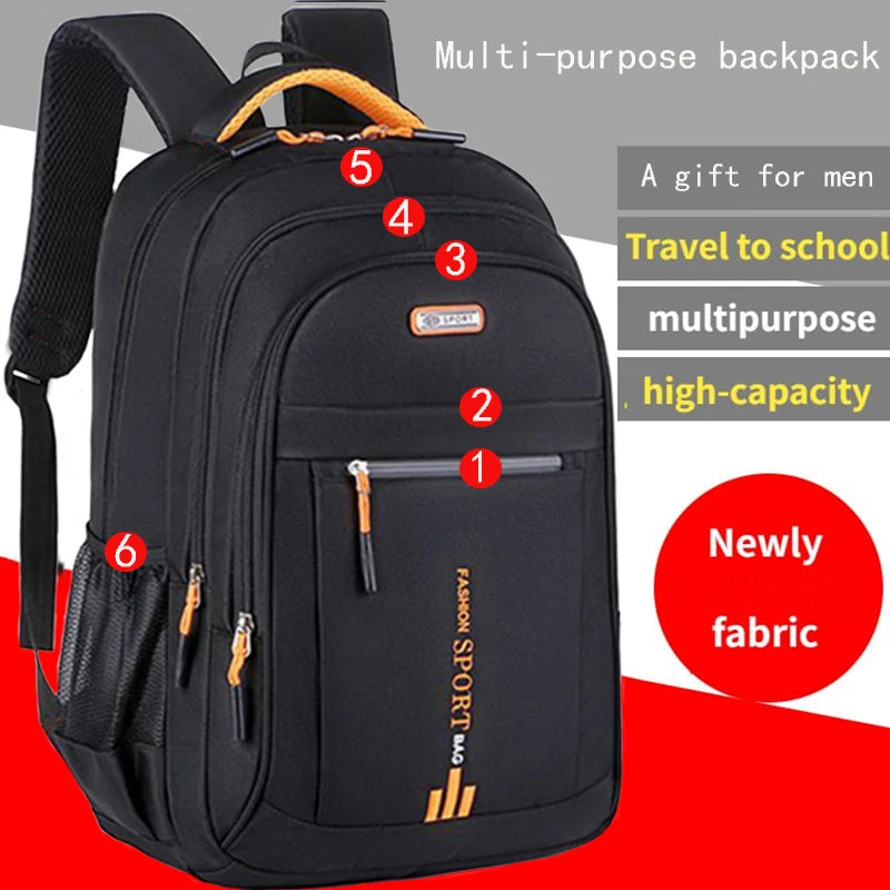 Spring Backpack Male Leisure Business Travel Large Capacity Junior