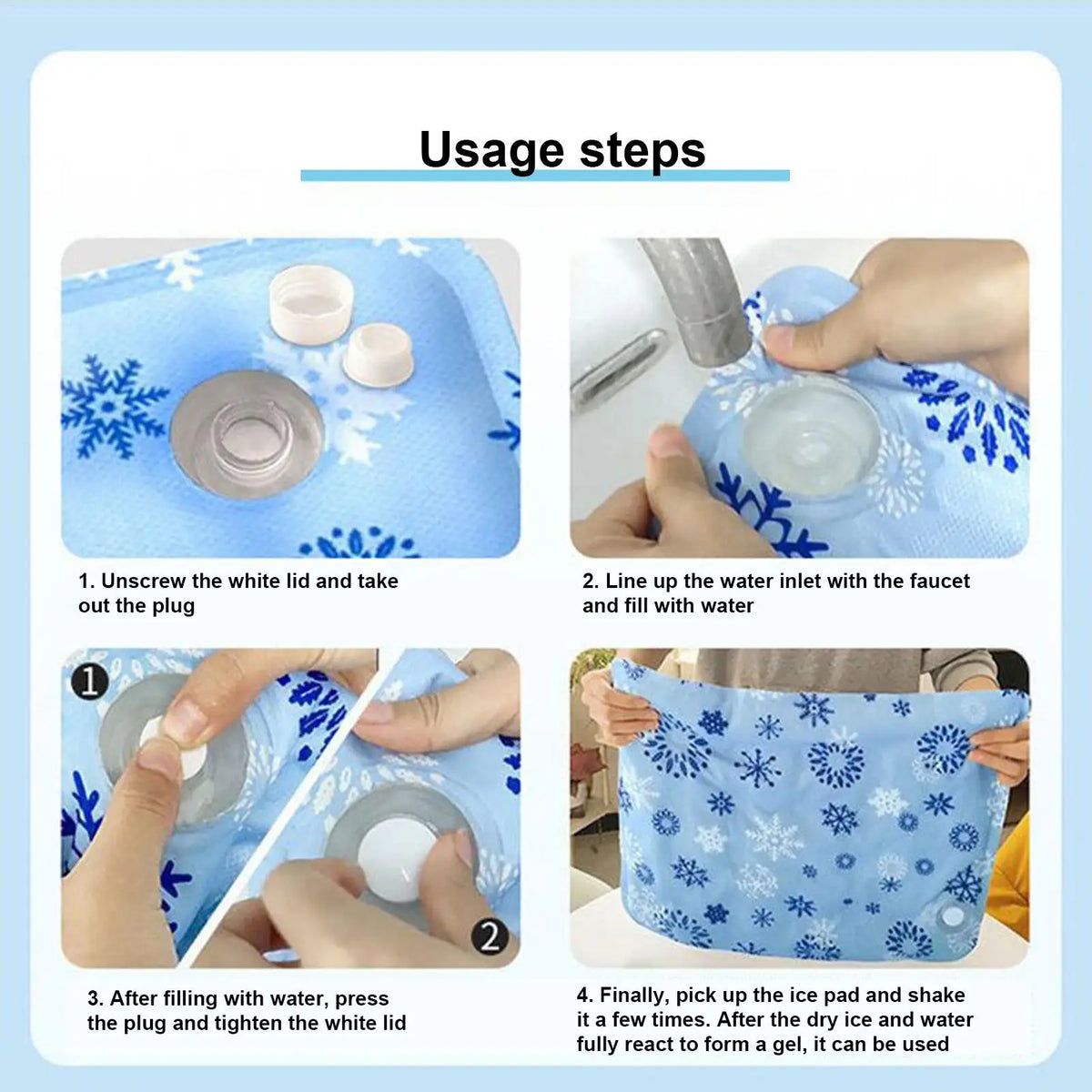 50x60cm Pet Cooling Mat Washable Foldable Water-Activated Leakproof Cat Sleeping Cooling Mat for Dog Puppy Kitten Small Animals Vue