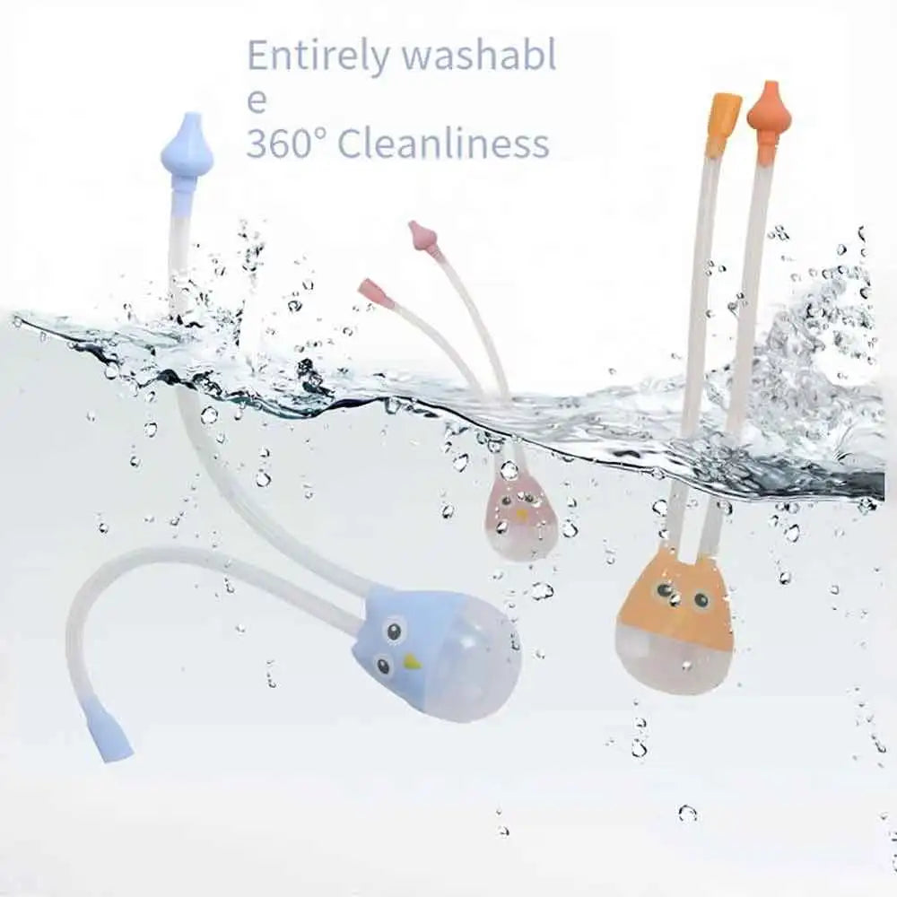 vvocci for Infant Anti Reflux Baby Nasal Aspirator Mouth Suction Type Silicone Booger Suction PipeNasal Absorption Cleaner Vue