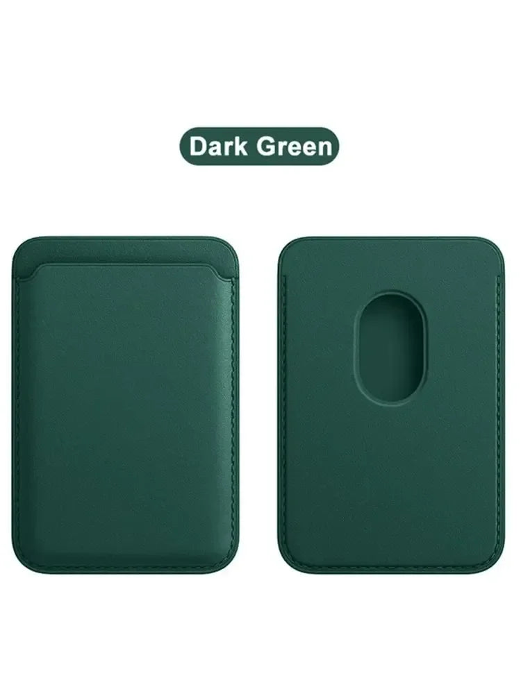 Leather Wallet Case For iPhone 15 Pro Max Magsafe Wallet Leather Compatible For iPhone 14 13 12 Card Holder with MagSafe Magnet Vue leather green