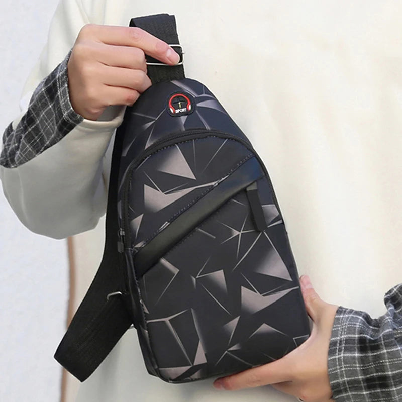 Korean Chest Bag Men's Fashion Camouflage Satchel Shoulder Crossbody