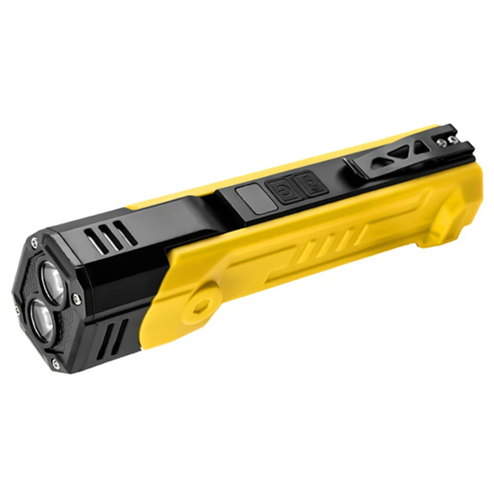 COB LED Work Light 600LM USB-C Rechargeable 180° Rotating Flashlight Rechargeable Work Light Vue Yellow China Mainland