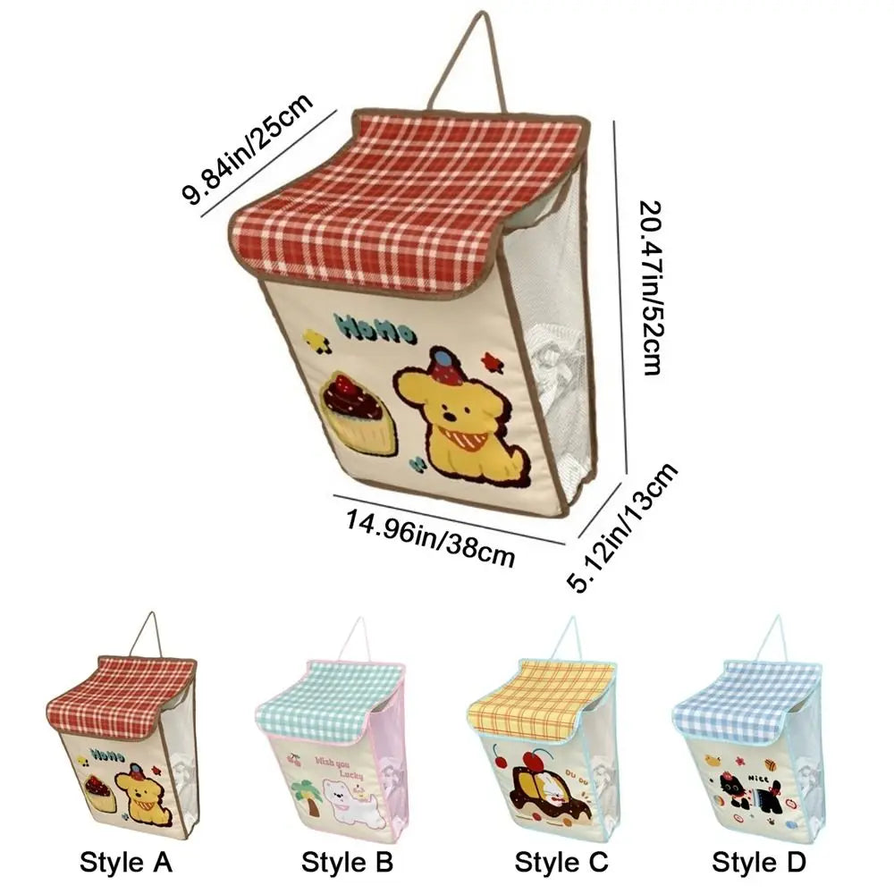 Non-woven Fabric Dirty Clothes Basket Folding Wall Mounted Dirty Clothes Storage Bag with Handles Large Capacity Laundry Basket Vue