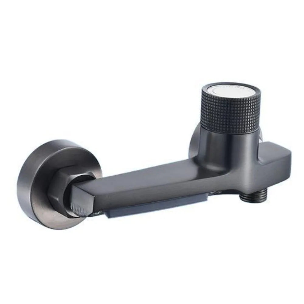 Durable Material 3-Way Bath Shower Mixer Valve Smooth Temperature Adjustment Long Service Life Hot Cold Water Faucet Vue Grey