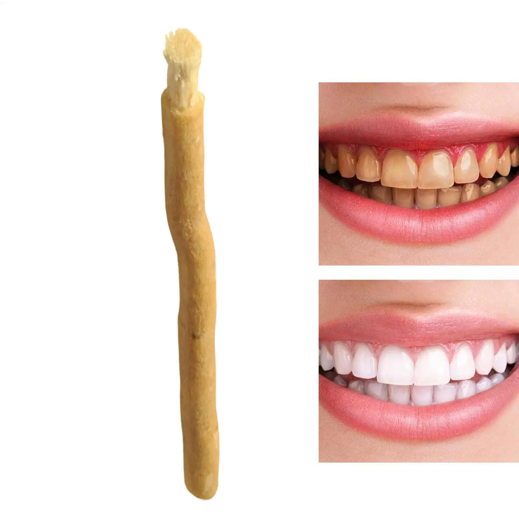 Natural Fiber Chewing Sticks African Teeth Cleaning Brush For Adults Men Women Grandparent Natural A ntibacterial Breath Fresher Vue