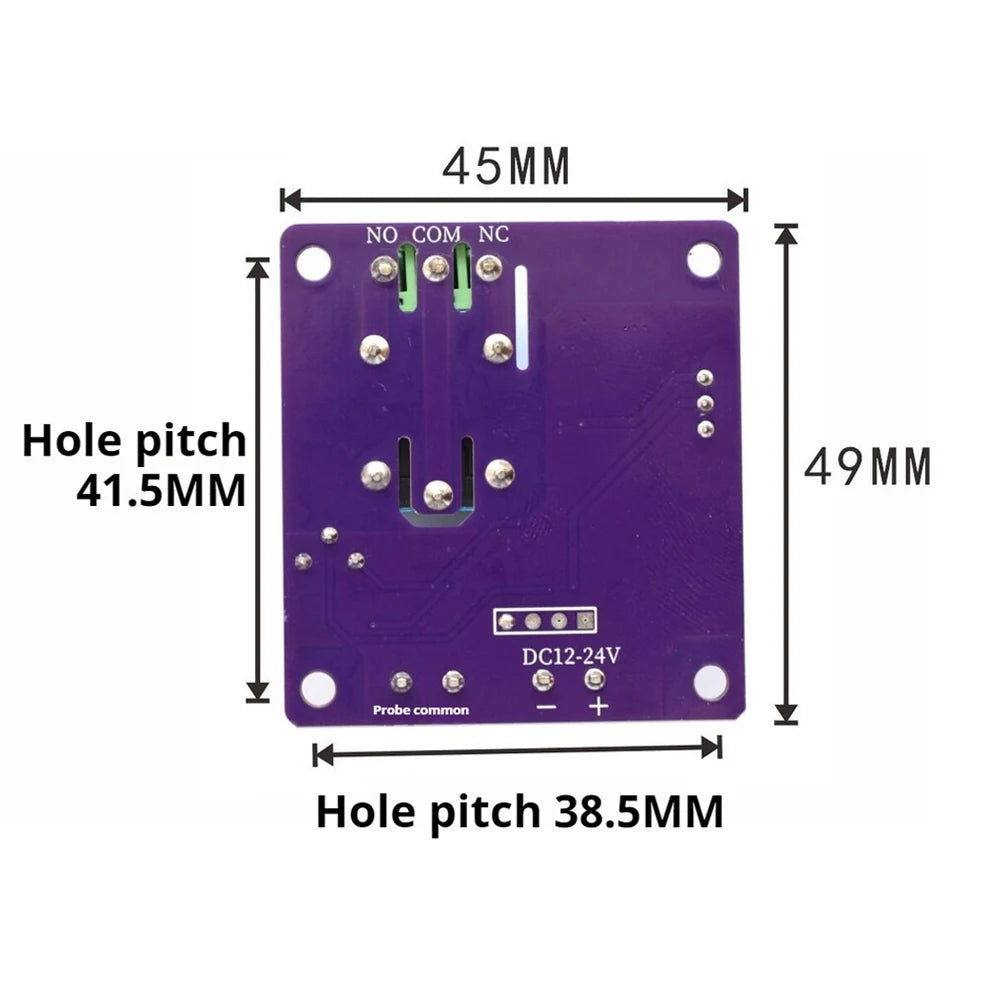 Single Channel Liquid Level Probe Relay Module DC12‑24V Water Level Controller Adjustable Dela for Water Tank Pump Control Vue