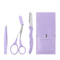 Eyebrow 3Pcs Comb Tools Portable Scissors with Private Label Set Makeup Eyebrow Trimming Set Eyebrow Razor makeup tools Vue M126 3pcs set