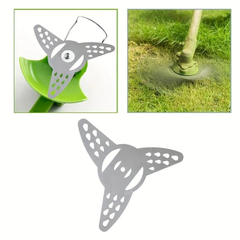 3 Teeth Metal Grass String Trimmer Brushcutter Head Blades Electric