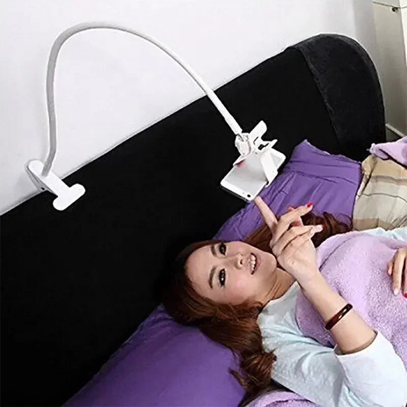 360 Clip Mobile Phone Holder Stand Portable Flexible Lazy Bed Desktop Bracket Smartphones Desk Bed Mount Stand Base Support 70cm Vue