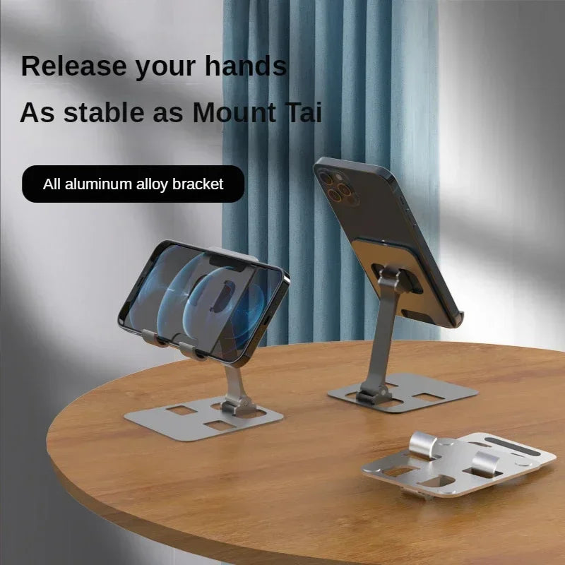 Universal Aluminum Alloy Portable Tablet Holder For iPad Air Pro Mini Tablet Stand Mount Adjustable Flexible Mobile Phone Stand Vue