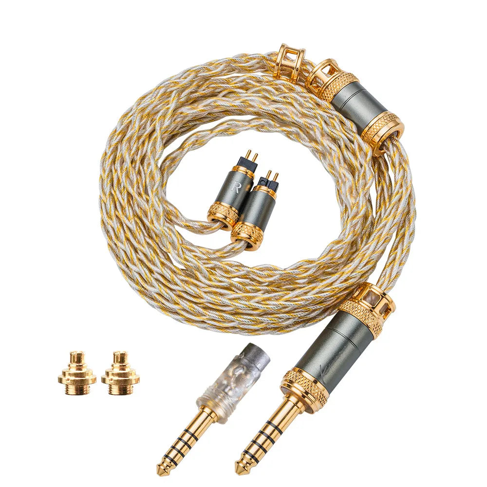 Kinera MIA 6N OCC Silver-Plated IEM Cable | 3.5mm & 4.4mm IEM Upgrade Cable Vue Kinera MIA