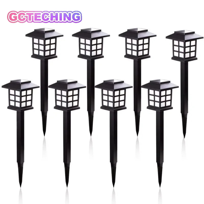 8pcs Led Solar Pathway Lights Waterproof Outdoor Solar Lamp for Garden/Landscape/Yard/Patio/Driveway/Walkway Lighting Vue