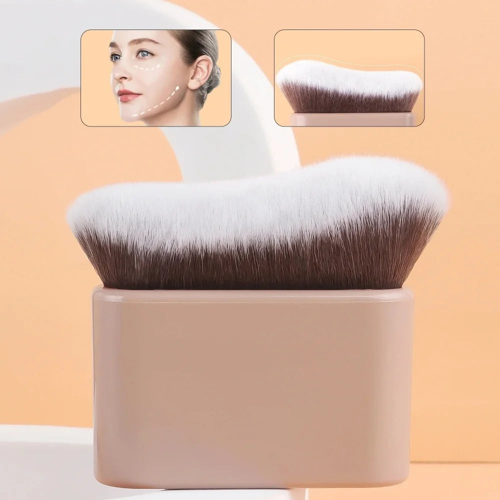 Foundation Brush, 1pcs Plastic Creative Wave Fit Perfectly Cosmetic Brush At Home or On-the-Go, Professional Make Up Tool Vue