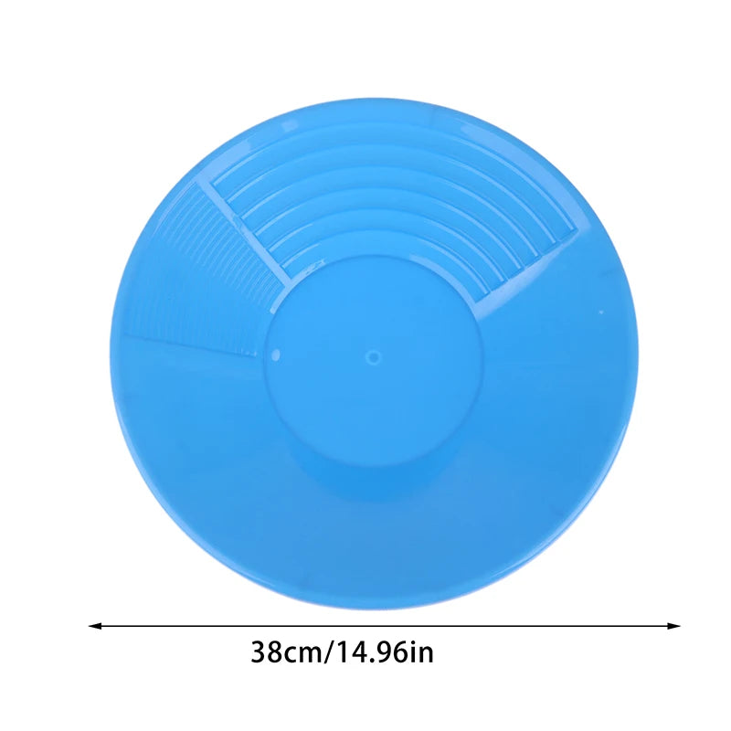 380mm Gold Panning Pan ABS Gold Sifting Classifier Washing Sieve Tray Accessory Green Gold Pan Gold Panning Tool Gold Classifier Vue