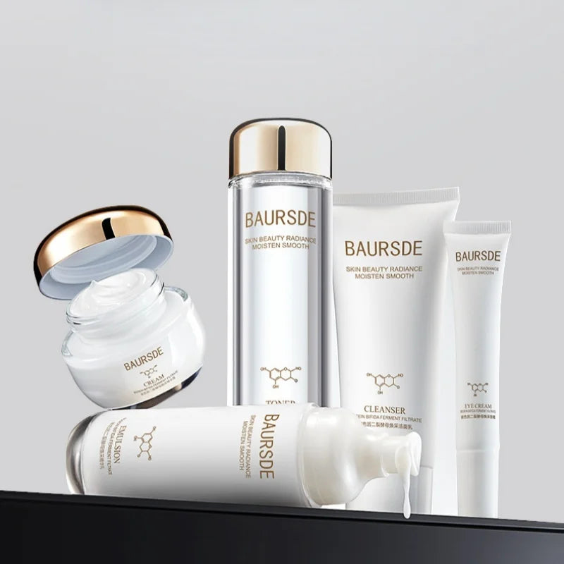 Bosein Retinol Skincare Five-Piece Set, Including Cleansing Balm, Essence Water, Eye Cream, Essence Lotion, Essence Cream, Contains Skin-Beneficial Ingredients Such as Bosein, Niacinamide, Centella Asiatica Extract, with a So Vue