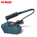 Portable Cordless Rapid-Heating Soldering Iron for Makita/Milwaukee/Bosch/DW 18/20V Lithium Batteries with USB and Type-C Ports Vue For Bosch
