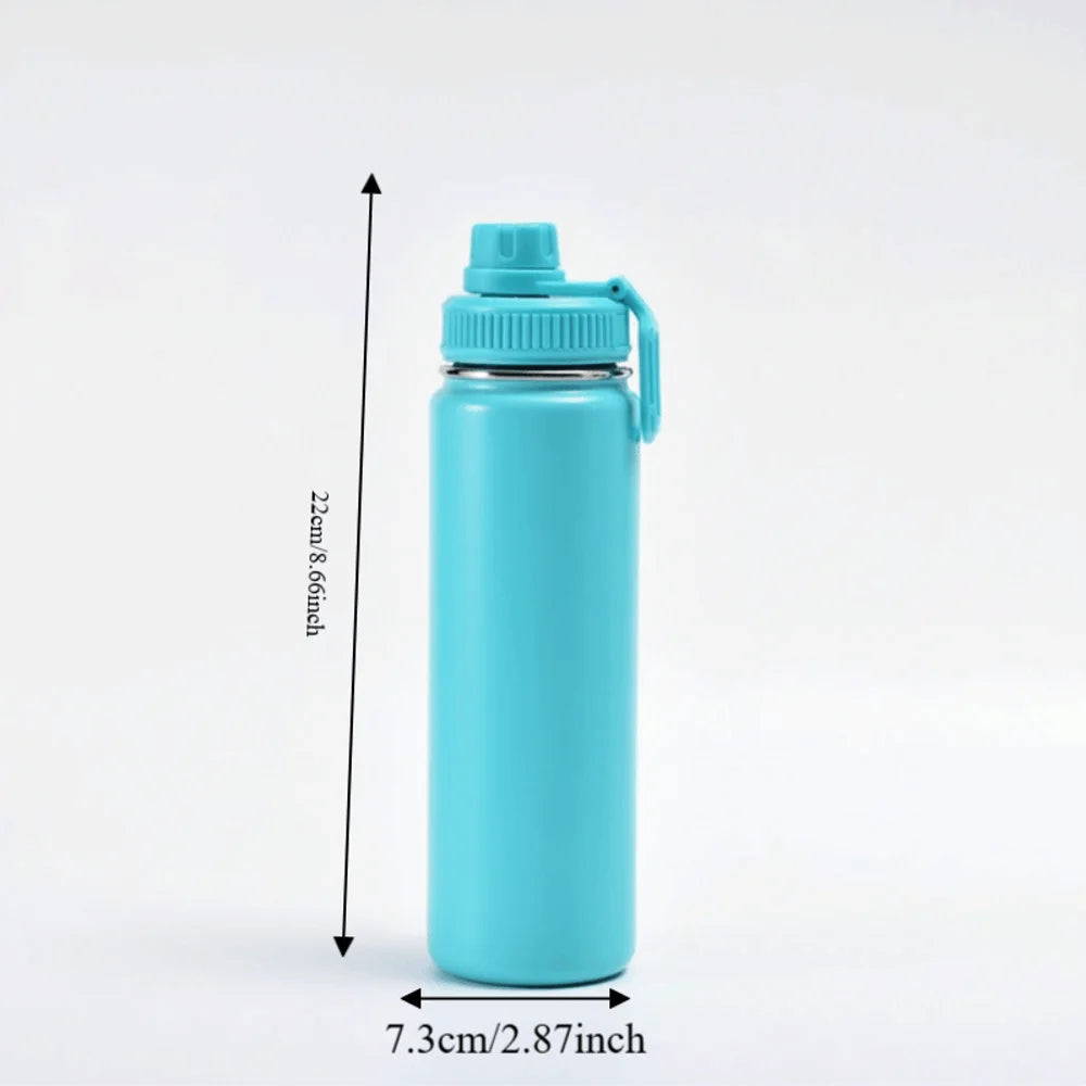 22 Oz Capacity Vacuum Insulated Water Bottle Wall Vacuum Insulated Keep Hot Or Cold Leakproof Water Bottle Portable Cup Vue