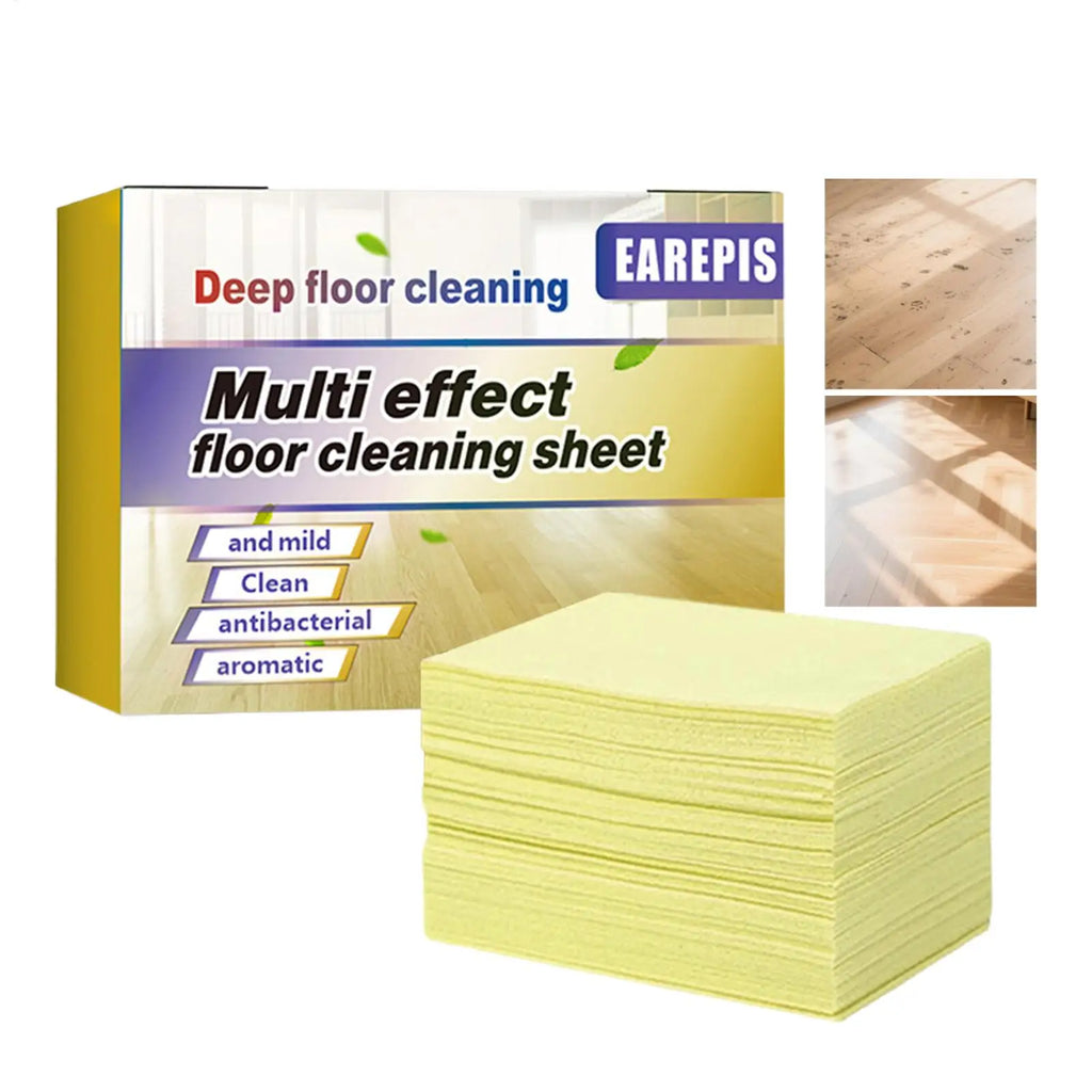 30Pcs/box Dissolvable Floor Cleaning Tablets Deep Clean Scented Powerful Sheets for Mopping Hard Floor Tile Kitchen Home Use Vue