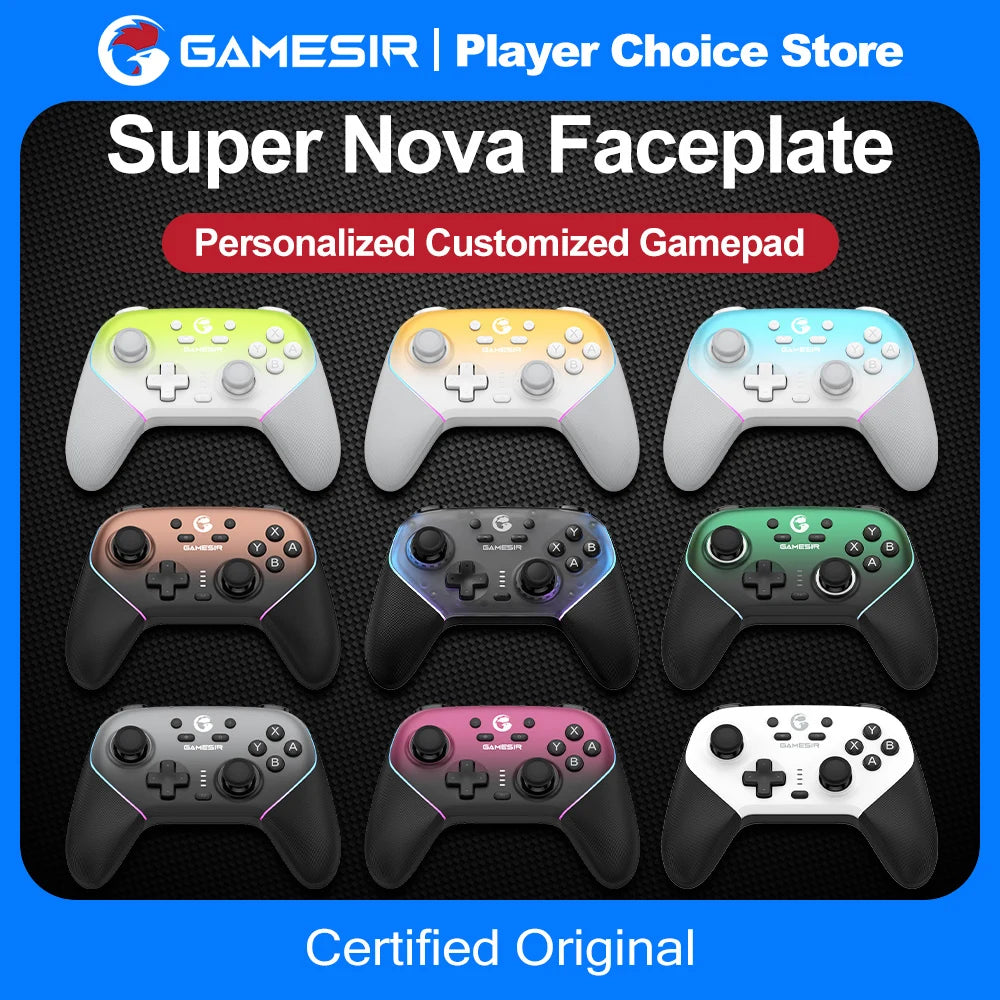 GameSir Gamepad Magnetic Faceplate for Super Nova Controle Personalize Front Case Top Cover Multicolor Shell Gaming Accessories Vue