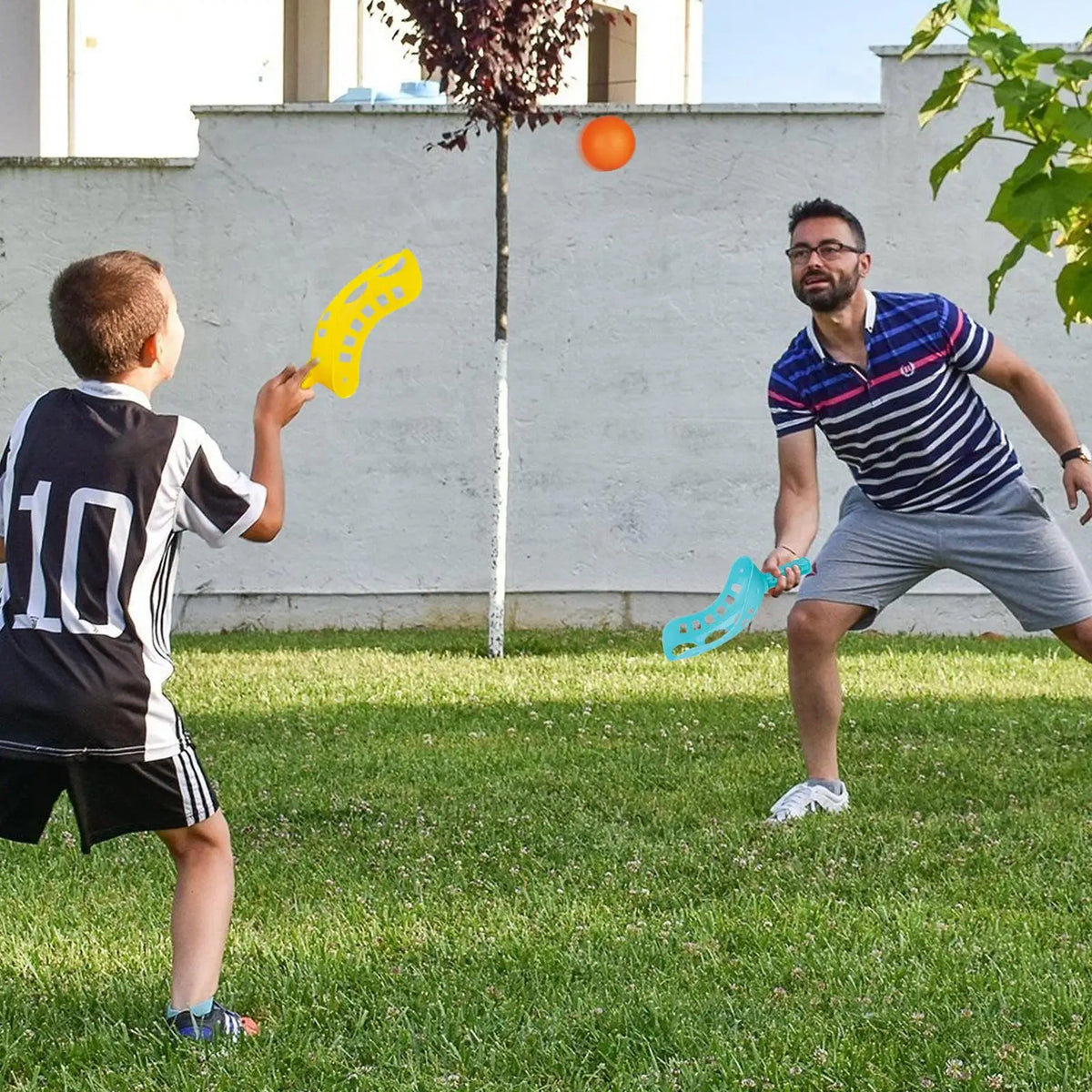Kids Toss And Catch Ball Game Set Outdoor Sports Velco Paddle Toy, Beach Backyard Interactive Play For Boys Girls Family Picnic Vue