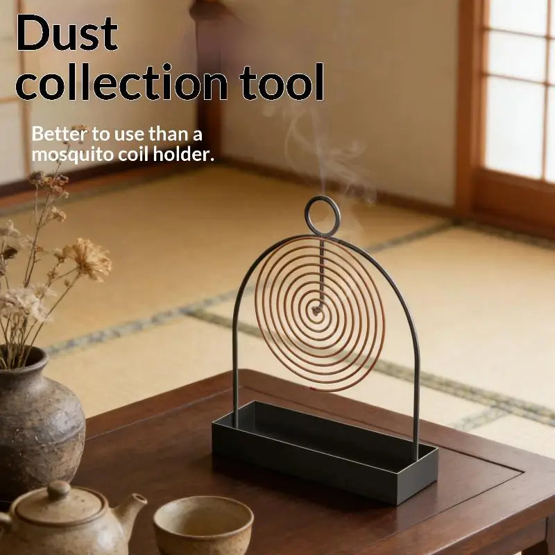 Mosquito Coil Holder Metal Sandalwood Plate with Hanging Hook for Home Bedroom Outdoor Mosquito Control Vue