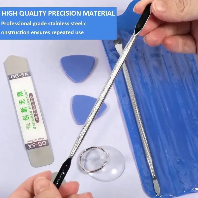 8 In 1 Mobile Phone Repair Metal Spudger Prying Tool Kits Opening Repair for iPhone Samsung Smartphone Laptop Tablet Hand Tools Vue
