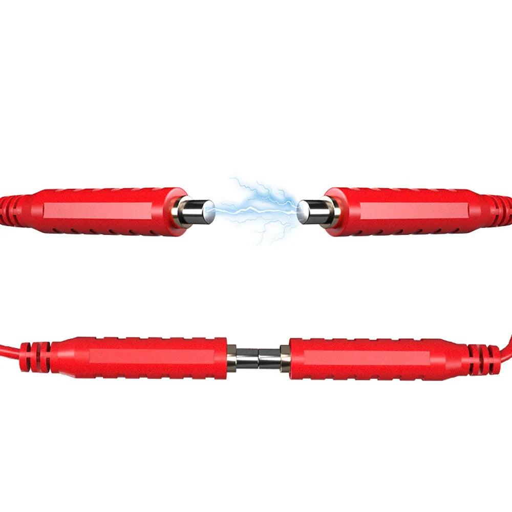 6PCS Magnetic Test Leads AC30V 5A 20AWG Professional Low Voltage Magnetic Jumper Silicone Flexible Jumper Leads for Testing Vue