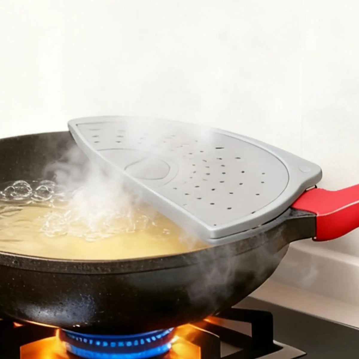 Foldable Splash Guard for Frying Pan, Bacon Cooking Oil Splash Cover Silicone Splatter Guards for Frying for Bacon Cooking Vue