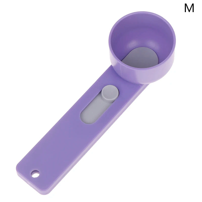 〔CC11〕 No Spill Measuring Spoon Funnel Preparation Of Protein Powder Workout & Sports Drinks, Baby Formula Refill Mess Spill Vue M Purple
