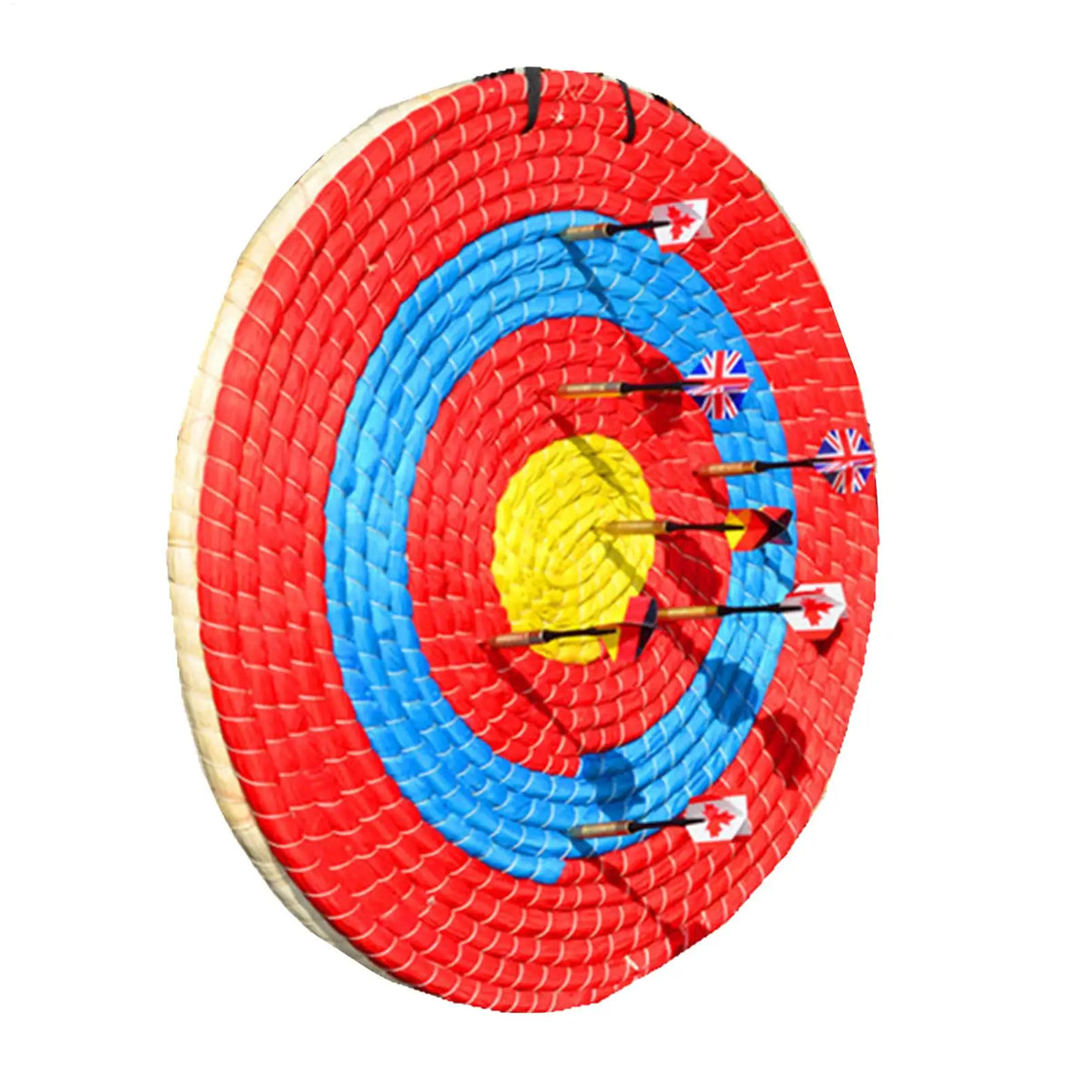 40cm 1/2 layer 4 Rings StrawArchery Target Handmade Bow Target Bow Arrow Target for Recurve Bow Longbow or Compound Bow Vue