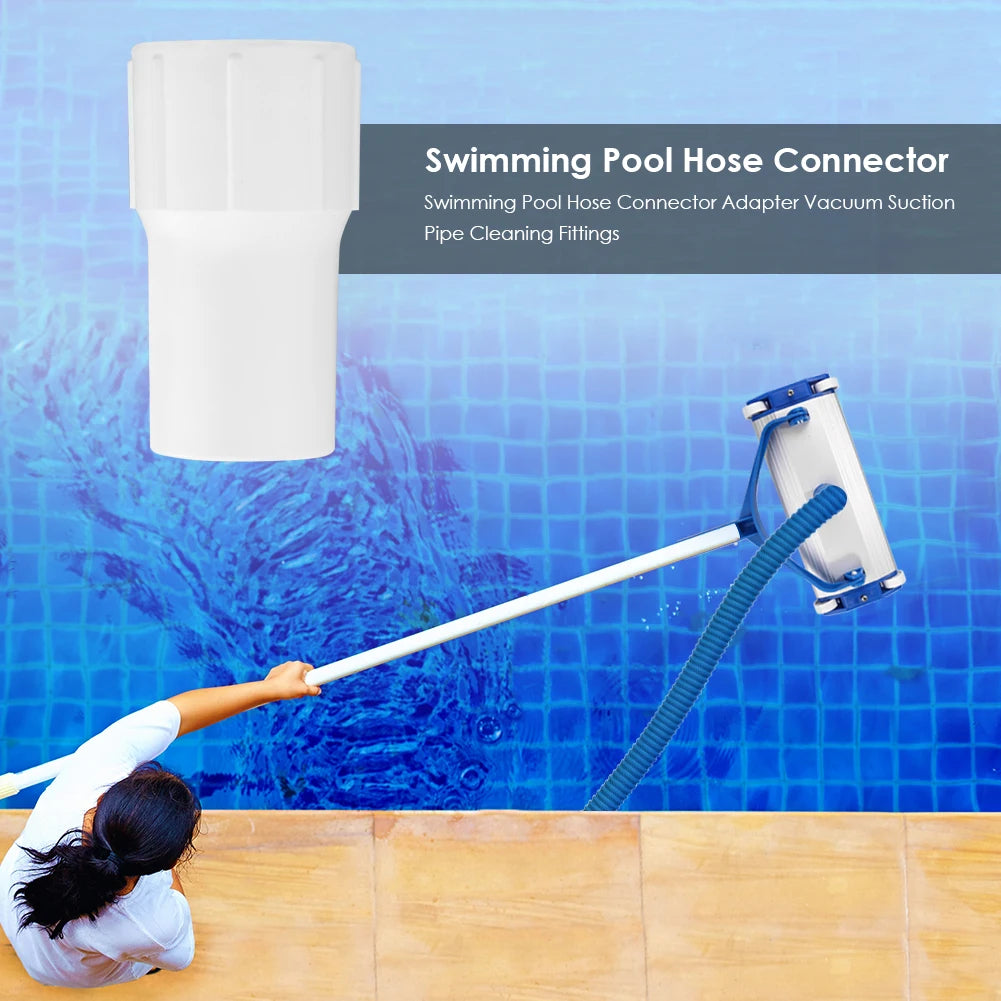 Pool Vacuum Hose Connector Adapter | 38mm Spiral Fit PVC Pool Hose Adapter Vue